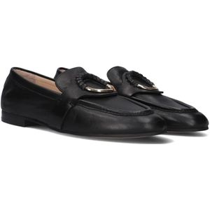 Inuovo, Schoenen, Dames, Zwart, 39 EU, Leer, Zwarte Leren Loafers voor Dames