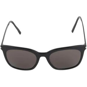 Yves Saint Laurent Vintage, Pre-owned, Dames, Zwart, ONE Size, Tweed, Pre-owned Plastic sunglasses