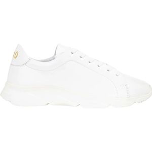 Pantofola d'Oro, Schoenen, Dames, Wit, 36 EU, Leer, Dames Sneakers Foro Italico Low