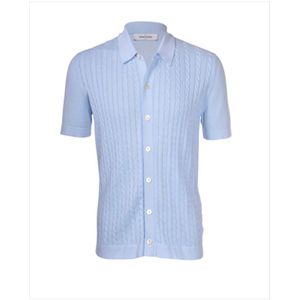 Gran Sasso, Overhemden, Heren, Blauw, 2Xl, Katoen, Polo Shirts