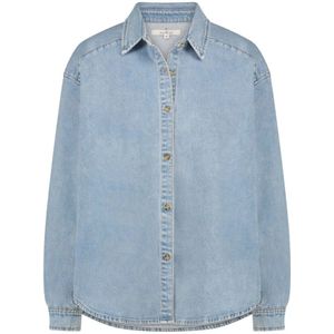 Circle of Trust, Overhemden, Dames, Blauw, M, Denim, Denim Blouse Nounou