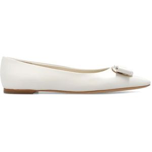 Salvatore Ferragamo, ‘Zea’ ballerina`s Beige, Dames, Maat:37 EU