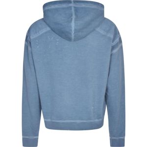 Dsquared2, Sweatshirts & Hoodies, Heren, Blauw, L, Katoen, Sweaters