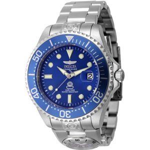 Invicta Watches, Grand Diver 45813 Automatisch Herenhorloge - 47mm Grijs, Heren, Maat:ONE Size