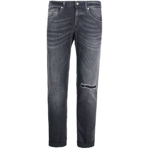 Dondup, Slim-fit Jeans Zwart, Heren, Maat:W35