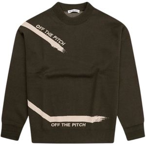 Off The Pitch, Sweatshirts & Hoodies, Heren, Groen, L, Katoen, Off The Pitch Direction Jacquard Sweater Heren Groen