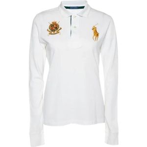 Ralph Lauren Pre-owned, Pre-owned, Dames, Wit, L, Katoen, Pre-owned Cotton tops