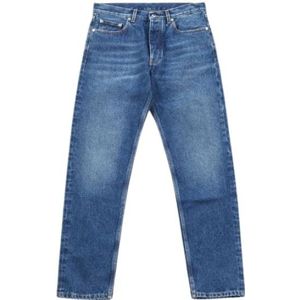 Off White, Jeans, Heren, Blauw, W32, Katoen, Verweerde spijkerstof - Kleur: Blauw