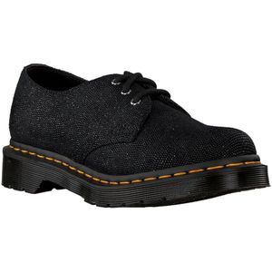 Dr. Martens, Schoenen, Dames, Zwart, 36 EU, Leer, Zwarte Leren Veterschoenen 1461