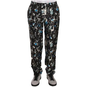 Dolce & Gabbana, Broeken, Heren, Veelkleurig, S, Slim-fit Broeken