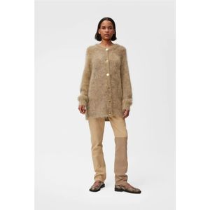 Ganni, Truien, Dames, Groen, S, Wol, Mohair Oversize Cardigan