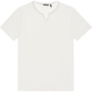 Antony Morato, Slub Jersey Katoenen Korte Mouw T-shirt Wit, Heren, Maat:L