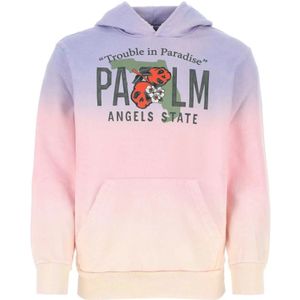 Palm Angels, Comfortabele en stijlvolle hoodie Paars, Heren, Maat:M