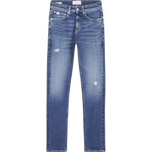 Calvin Klein, Jeans, Heren, Blauw, W33, Blauwe Slim Fit Stretch Jeans