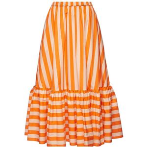 La DoubleJ, Riviera Sunset Rok Oranje, Dames, Maat:XL