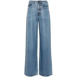 3X1, Jeans, Dames, Blauw, W30, Denim, Blauwe Darted Jeans