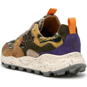 Flower Mountain, Schoenen, unisex, Veelkleurig, 36 EU, Suede and fabric sneakers Yamano 3 UNI