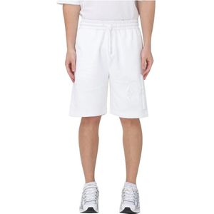 Calvin Klein, Korte broeken, Heren, Wit, S, Witte Bermuda Shorts