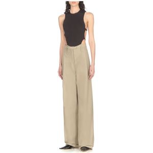 Philosophy di Lorenzo Serafini, Broeken, Dames, Beige, S, Beige Broek met Rits