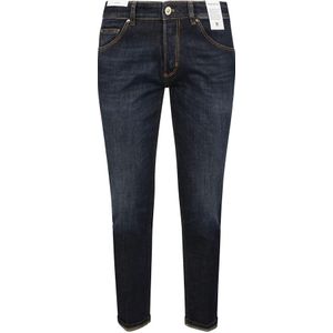 PT Torino, Donkere Stretch Denim Reggae Jeans Blauw, Heren, Maat:W33