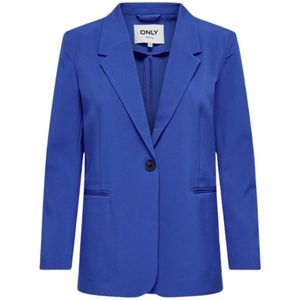 Only, Dazzling Blue Blazer Freewear Blauw, Dames, Maat:S