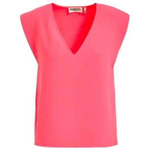 Essentiel Antwerp, Tops, Dames, Roze, M, Polyester, Sleeveless Tops