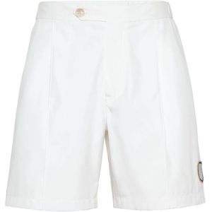 Brunello Cucinelli, Korte broeken, Heren, Wit, S, Witte Shorts