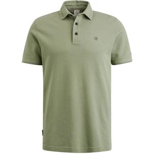 Cast Iron, Popcorn Jersey Polo Shirt Groen, Heren, Maat:L