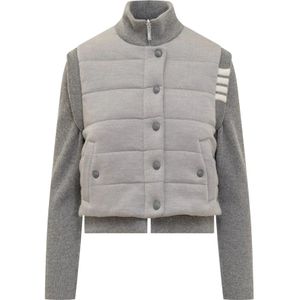 Thom Browne, Omkeerbare jas Grijs, Dames, Maat:S