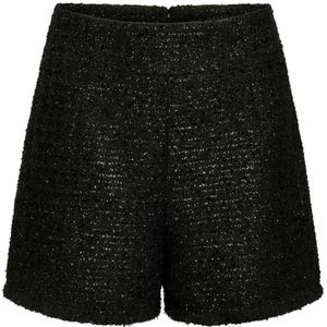 Bruuns Bazaar, Korte broeken, Dames, Zwart, XL, Vrouwen Raspberrybbnadini Zwart Glitter Shorts
