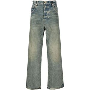 Purple Brand, Jeans, Heren, Blauw, W33, Katoen, Blauwe Jeans met Stijlvol Ontwerp