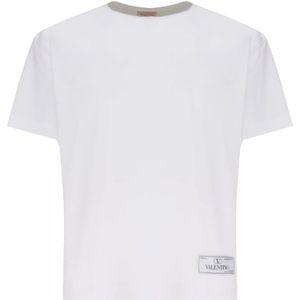 Valentino Garavani, T-Shirts Wit, Heren, Maat:M