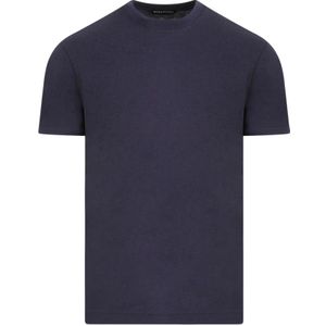 Tom Ford, Tops, Heren, Blauw, S, Katoen, Blauw T-shirt Crew Neck Regular Fit