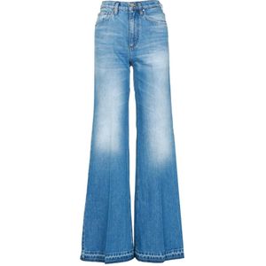 Don The Fuller, Jeans, Dames, Blauw, W27, Denim, Flared Jeans