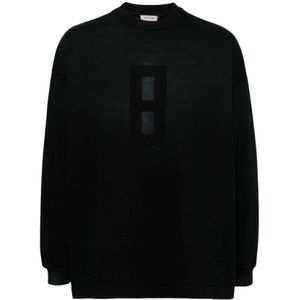 Fear Of God, Sweatshirts Zwart, Heren, Maat:L