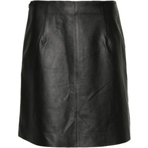 By Malene Birger, Leather Skirts Zwart, Dames, Maat:S