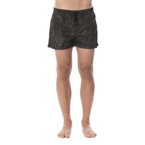 Roberto Cavalli, Badkleding, Heren, Groen, L, Sport Zwemkleding Boxer Shorts met Print