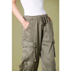 Mason's, Broeken, Dames, Groen, M, Cargo Jogger Broek Francis Stijl