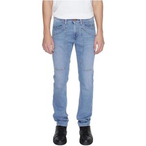 Jeckerson, Jeans, Heren, Blauw, W32, Katoen, Straight Jeans