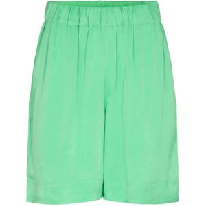 Levete Room, Korte broeken, Dames, Groen, S, Amira 5 Shirt - Stijlvolle en Comfortabele Shorts voor Vrouwen