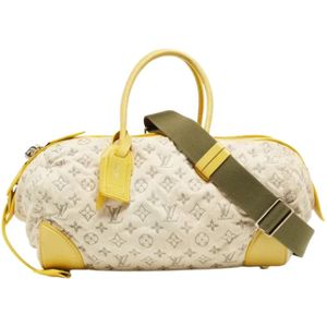 Louis Vuitton Vintage, Pre-owned, Dames, Geel, ONE Size, Denim, Pre-owned Denim louis-vuitton-bags