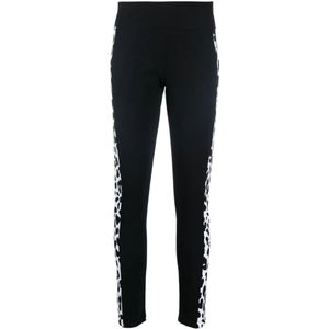 Moschino, Dierenprint Leggings Zwart, Dames, Maat:S