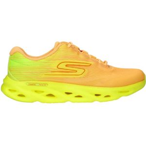 Skechers, Schoenen, Dames, Geel, 38 EU, Neon Gele Swirl Tech Speed Sneaker