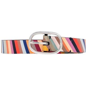 Paul Smith, Leren Riem Veelkleurig, Dames, Maat:80 CM