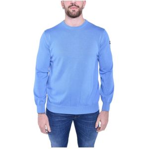 Paul & Shark, Truien, Heren, Blauw, 2Xl, Katoen, Blauwe Katoenen Trui