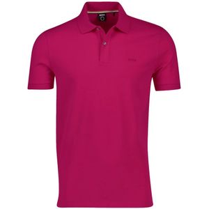 Hugo Boss, Tops, Heren, Roze, M, Katoen, Klassiek Roze Polo Shirt voor Heren