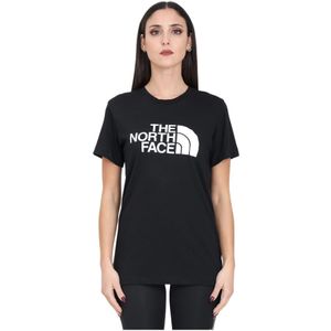 The North Face, Zwarte Easy Relaxed Dames T-shirt Zwart, Dames, Maat:M