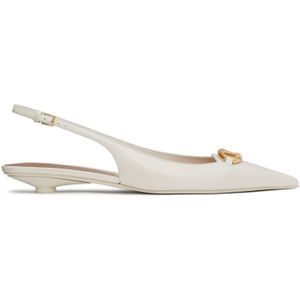 Valentino Garavani, Witte Hakken Sandalen Wit, Dames, Maat:40 EU