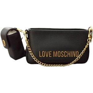 Love Moschino, Tassen, Dames, Zwart, ONE Size, Shoulder Bags