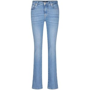 7 For All Mankind, Klassieke Denim Straight Leg Jeans Blauw, Dames, Maat:W26